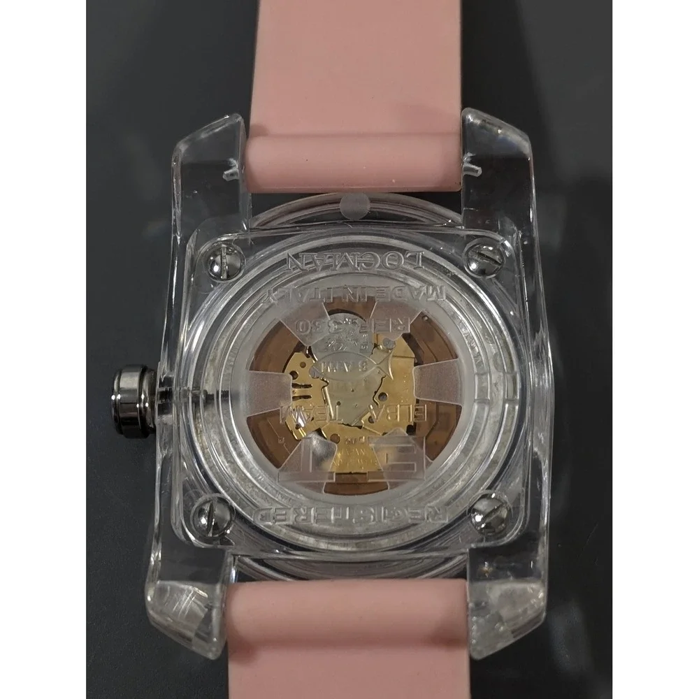 Locman Italy Elba Team Watch Pink Silicone‎ Band Working Date New Battery 8